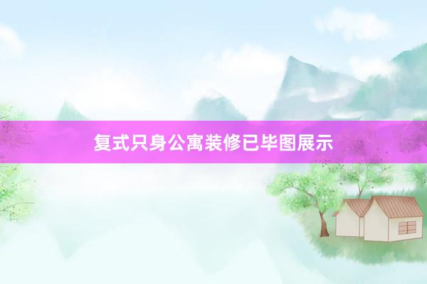 复式只身公寓装修已毕图展示